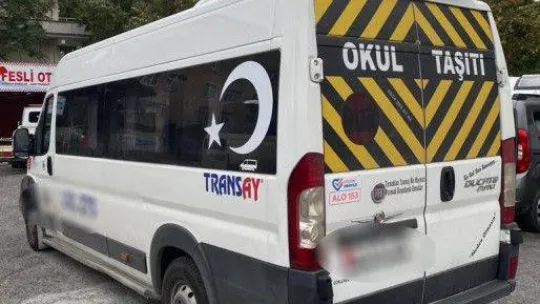 İstanbul'da çakarlı okul servisine 5 bin 665 lira ceza