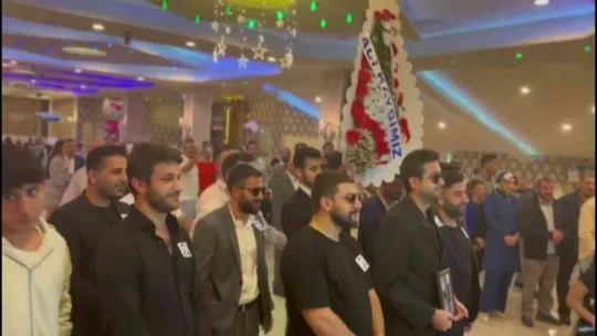 İstanbul'da damada düğün hediyesi: 'Acı kaybımız' çelengi