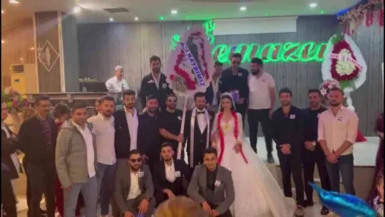 İstanbul'da damada düğün hediyesi: 'Acı kaybımız' çelengi