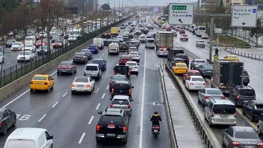 İstanbul'da hafta sonu trafikte yağmur yoğunluğu