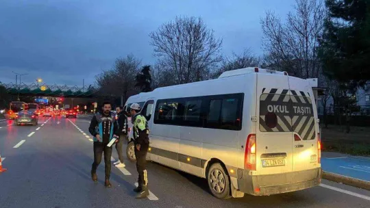 İstanbul'da okul servis araçlarına denetim