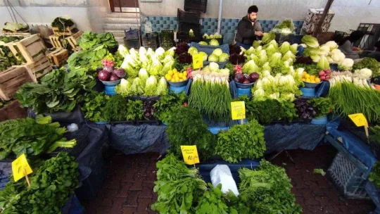 İstanbul'daki meyve ve sebze tezgahlarında bolluk yaşanıyor