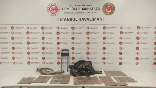 İstanbul Havalimanı'nda keçeye emdirilmiş 3 kilo 680 gram morfin yakalandı