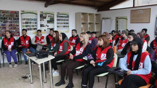 Istranca Dağı eteklerinde afet eğitimi