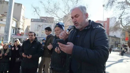 İsveç'te Kur'an yakılmasına Burhaniye'den tepki