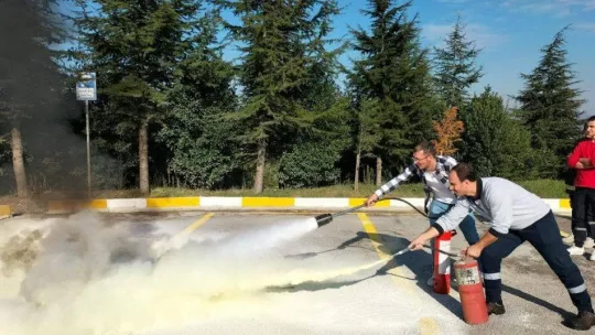 İtfaiyeden İZAYDAŞ'a eğitim