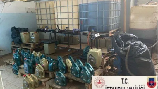 Jandarma'dan kaçak motor yağı operasyonu