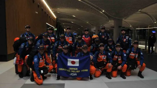 Japon arama kurtarma ekibi Türkiye'ye geldi
