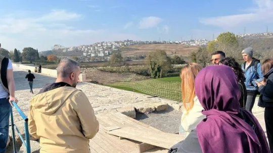 Justinianus Köprüsü restorasyonunu incelediler