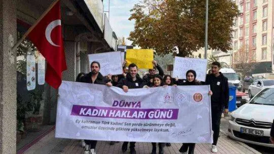 Kadın hakları konuşmalar ve tiyatro oyunu ile anlatıldı