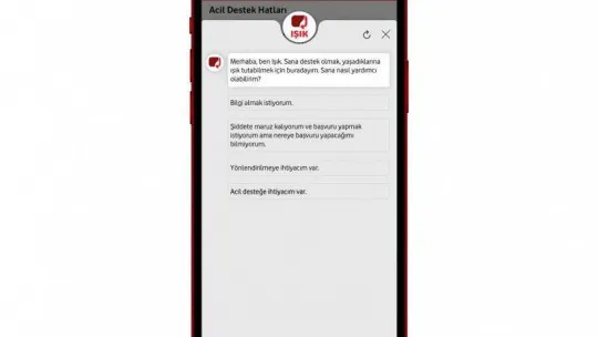 Kadınlara destek için 'Kırmızı Işık'a yapay zeka tabanlı sohbet robotu eklendi