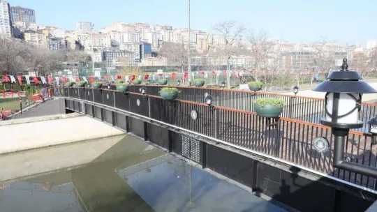 Kağıthane Yeşil Vadi Yaya Köprüsü açıldı