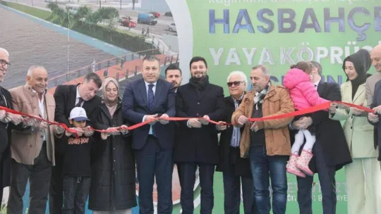 Kağıthane Yeşil Vadi Yaya Köprüsü açıldı
