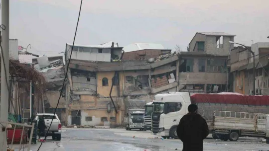 Kahramanmaraş toptancılar çarşısı yerle bir oldu