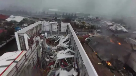 Kahramanmaraş toptancılar çarşısı yerle bir oldu