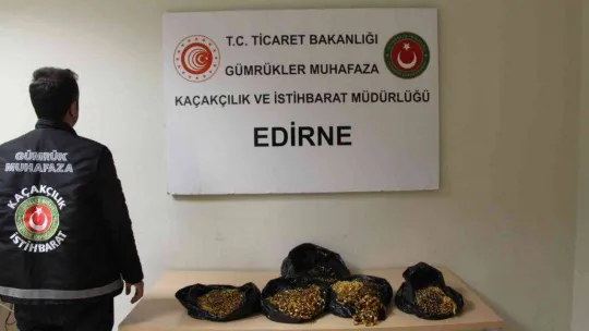 Kapıkule'de kaçakçılık operasyonu: 1 milyon liralık kaçak trüf mantarı ve kehribar ele geçirildi