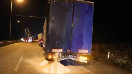 Kapıkule yolunda 2 tır çarpıştı: 1 yaralı