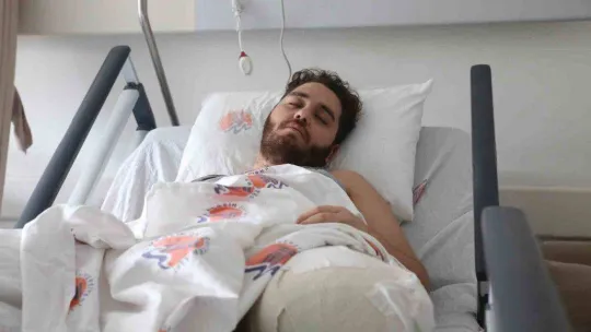 Kardeşi için ayağını kaybetti