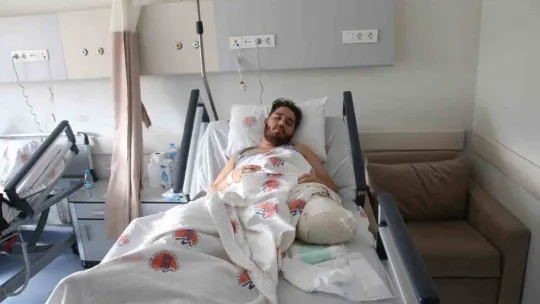 Kardeşi için ayağını kaybetti