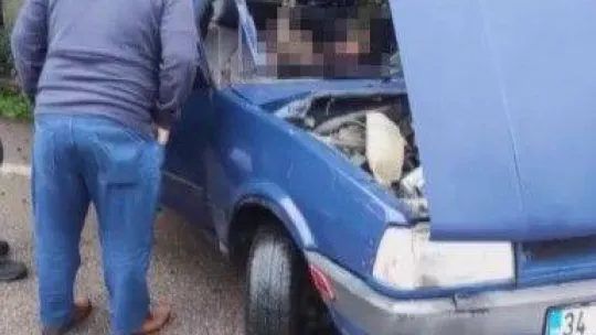 Karı kocayı feci kaza ayırdı