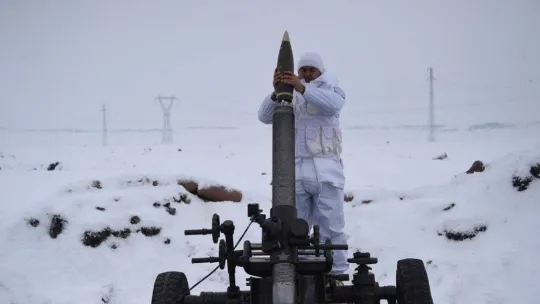 Kars'ta gerçekleştirilen 'Kış Tatbikat-2023'ün Seçkin Gözlemci Günü başladı