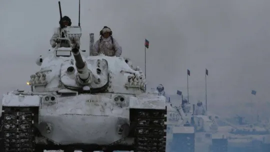 Kars'ta gerçekleştirilen 'Kış Tatbikat-2023'ün Seçkin Gözlemci Günü başladı