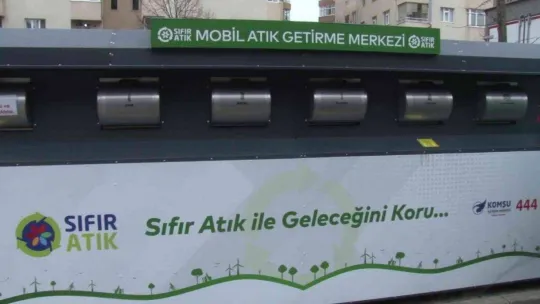 Kartal'da, 'Atık Azaltım Haftası'nda mobil atık geri dönüşüm merkezi açıldı