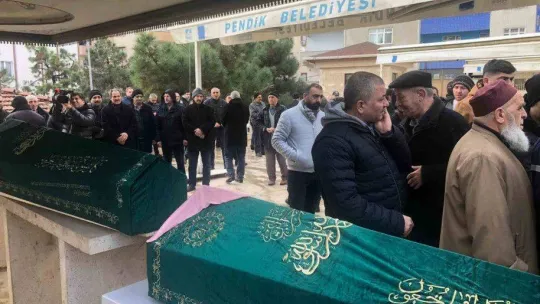 Kartal'da evlerinde ölü bulunan anne ve iki kızı toprağa verildi