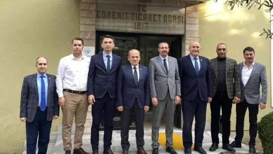Kaymakam Enver Özderin'den Edremit Ticaret Odası'na ziyaret