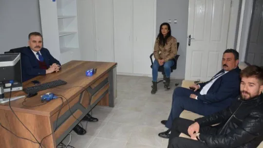 Kaymakam Odabaş, Aile İçi ve Kadına Karşı Şiddetle Mücadele Büro Amirliği'ni ziyaret etti