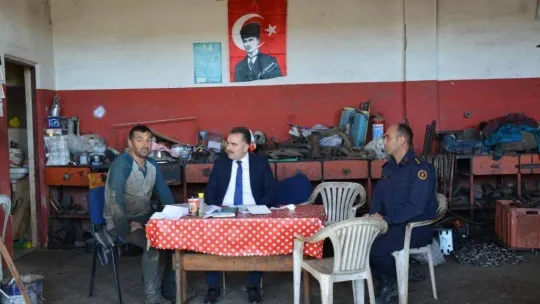 Kaymakam Odabaş, sanayi esnafını ziyaret etti