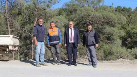 Kaymakam Ünal yol çalışmalarını yerinde inceledi