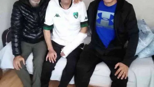 Kazada ağır yaralanmıştı, taburcu olunca çok sevdiği Kocaelispor'una kavuştu