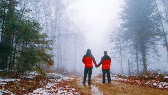 Kazdağları yağan karla beyaza büründü