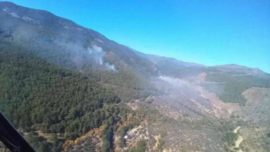 Kazdağlarında orman yangını başladı