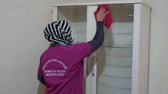 Keçiören Belediyesinden öğrenci evlerine temizlik hizmeti