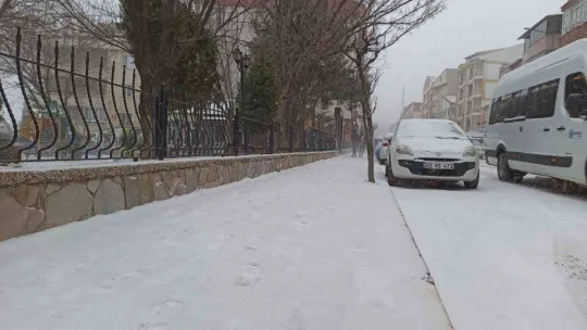 Keşan'da kar yağışı