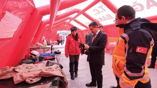 Kırklareli'de 'Acil Sağlık Hizmetleri Hastası' çerçevesinde Tıbbi Uç Nokta Çadırı kuruldu