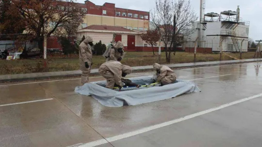 Kırklareli'de gerçeği aratmayan KBRN tatbikatı