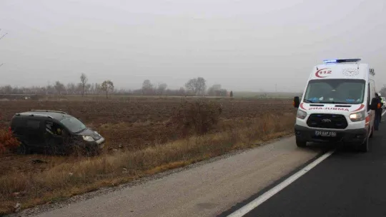 Kırklareli'nde trafik kazası: 1 yaralı