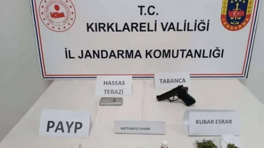 Kırklareli'nde uyuşturucu operasyonu: 4 gözaltı