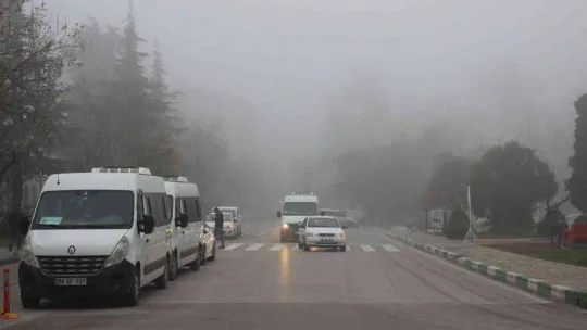 Kırklareli'nde yoğun sis etkili oluyor
