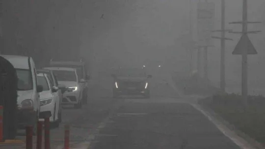 Kırklareli'nde yoğun sis etkili oluyor