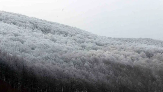 Kırklareli'nin yüksek kesimlerinde kar etkisi sürüyor