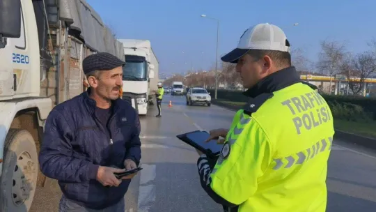 Kış lastiğinde kurallara uymayan sürücülere ceza