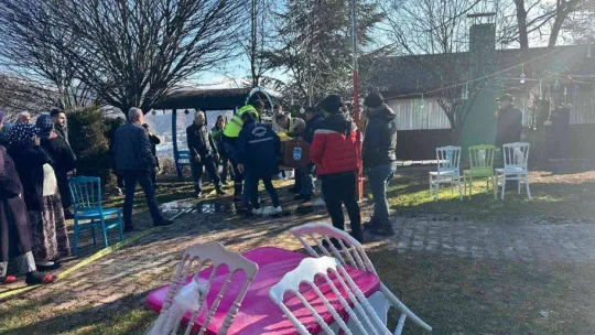 Kızılcahamam'da ahşap restoranda çıkan yangında işletme sahibi yanarak can verdi