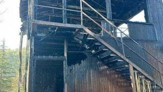 Kızılcahamam'da ahşap restoranda çıkan yangında işletme sahibi yanarak can verdi