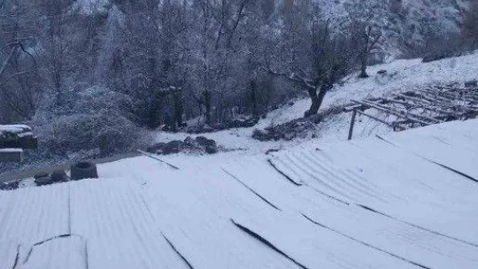 Kızılcahamam ve Çubuk'ta kar yağışı etkili oldu