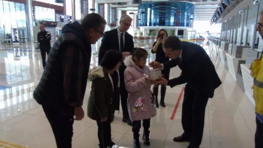 Koca Seyit Havalimanı engelli çocukları ağırladı