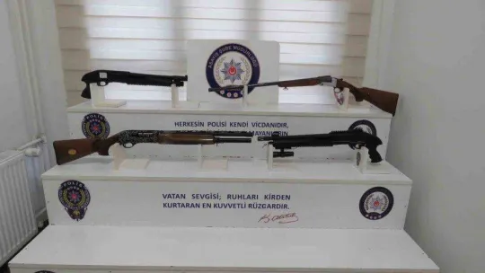 Kocaeli'de 34 silah ele geçirildi